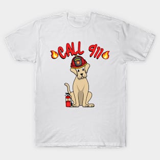 Funny Big Dog is a firefighter T-Shirt